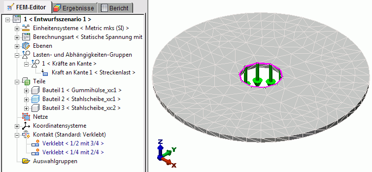 Datei:Software FEM - Tutorial - 3D-Mechanik - MP - Streckenlast an Kanten.gif
