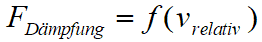 Grundlagen Simulation - Modellberechnung - nichtlin Elemente - Formel viskose Daempfung.gif