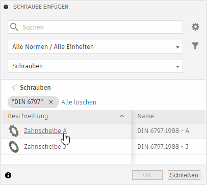 Datei:Software CAD - Fusion-Tutorial - Distanzstueck - Baugruppe - Normteile - Fusion-Datenbank-Suche.gif