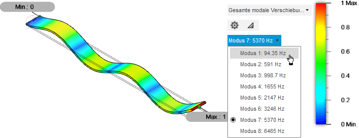 Software CAD - Tutorial - Analyse - Fusion 360 - Simulation Modal Ergebnis-Anzeige.gif