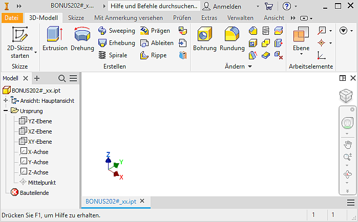 Software CAD - Tutorial - BONUS Modellumgebung neue Datei.gif