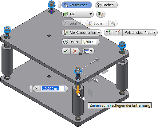 Software CAD - Tutorial - Baugruppe - Praesentation Komponentenposition aendern 2.gif