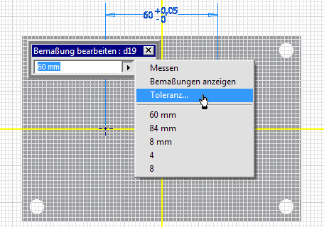 Software CAD - Tutorial - Baugruppe - Zeichnungssatz bauteil toleranz abmasz.gif