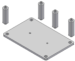 Datei:Software CAD - Tutorial - Baugruppe - Zusammenbau bauteile montage1 bolzen.gif