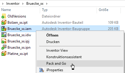 Datei:Software CAD - Tutorial - Baugruppe - pack and go in explorer.gif
