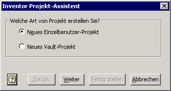 Software CAD - Tutorial - Baugruppe - projekt typ waehlen.gif