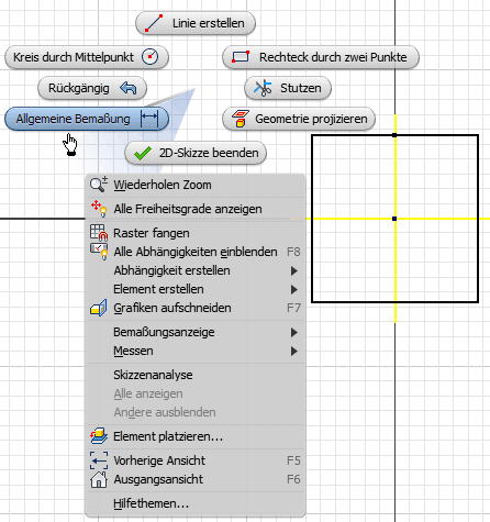 Software CAD - Tutorial - Bauteil - markierungsmenue-bemaszung.gif
