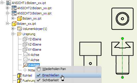 Datei:Software CAD - Tutorial - Bauteil - mittellinien - Z-Achse in Erstansicht.gif