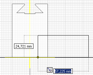 Datei:Software CAD - Tutorial - Bauteil - skizzierte elemente - zylinder rechteck verankern.gif