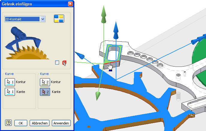 Datei:Software CAD - Tutorial - Dynamik - Uhrenbaugruppe - Modell 2D-Kontakt-Ankerhemmung.jpg