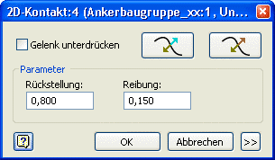 Software CAD - Tutorial - Dynamik - Uhrenbaugruppe - Modell 2D-Kontakt-Eigenschaft.gif