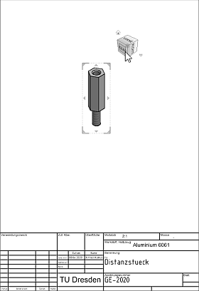 Datei:Software CAD - Tutorial - Intro - Distanzstueck - Zeichnungsansichten - Erstansicht platzieren.gif