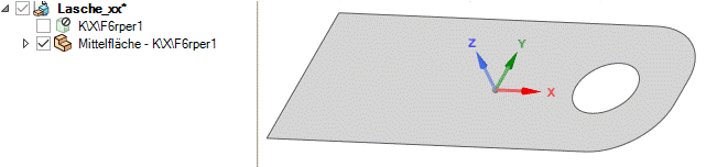Software FEM - Tutorial - 2D-Bauteil - Ansys - 2D-Ableitung Flaeche.gif