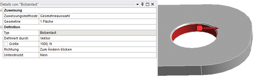 Software FEM - Tutorial - 2D-Bauteil - Ansys - Spielpassung Bolzenlast.gif