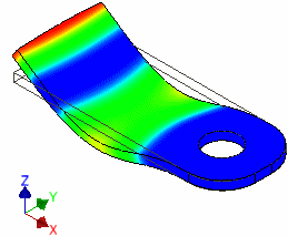 Datei:Software FEM - Tutorial - 2D-Bauteil - Belastung - Modalanalyse Ergebnis-Animiert.gif