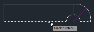 Software FEM - Tutorial - 2D-Bauteil - strukturiert - AutoCAD - Hilfsraster Linie Stutzen1.gif