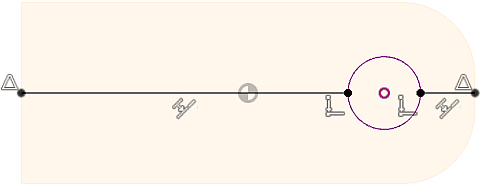 Datei:Software FEM - Tutorial - 2D-Bauteil - strukturiert - Geometrie Symmetrie - Halbkreis-Oeffnung Abhaengigkeiten.gif