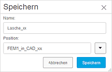 Datei:Software FEM - Tutorial - 2D Komponente - Bauteildefinition - CAD-Modell - Speichern Konstruktion.gif