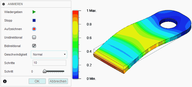 Software FEM - Tutorial - 2D Komponente - Belastung - Modalanalyse - Animation Modus 3.gif