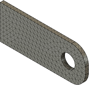 Software FEM - Tutorial - 2D Komponente - Belastung - Netzgenerierung - 1mm-Elemente.gif