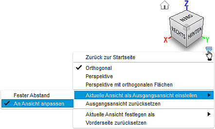 Datei:Software FEM - Tutorial - 3D-Baugruppe - Bauteil Stahlscheibe Startansicht mit OBEN festlegen.gif