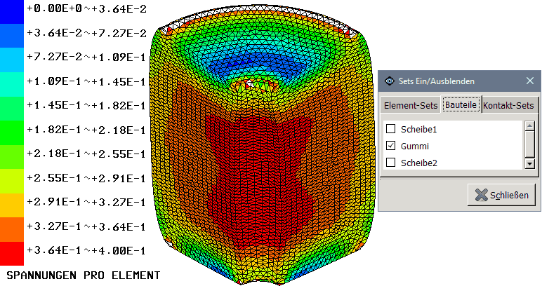 Datei:Software FEM - Tutorial - 3D-Mechanik - Z88 - Postprocessing Mises Gummi isoliert und Filter.gif
