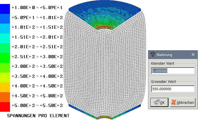 Datei:Software FEM - Tutorial - 3D-Mechanik - Z88 - Postprocessing Mises Scheiben-Filter.gif