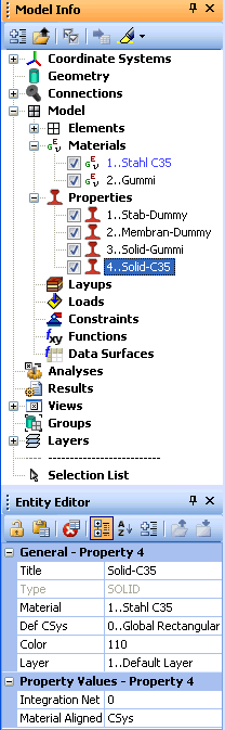 Software FEM - Tutorial - 3D-Mechanik - material und properties.gif