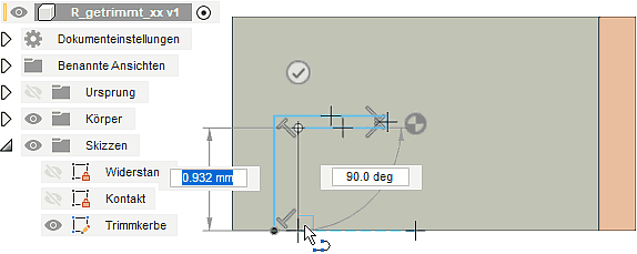 Software FEM - Tutorial - Elektrisches Flussfeld - Fusion - Dimensionierung - Trimmprofil unbemaszt.gif