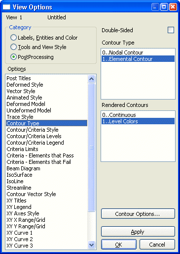 Software FEM - Tutorial - FEM-Prozess - Materialgrenzen - view options contur type level colors.gif