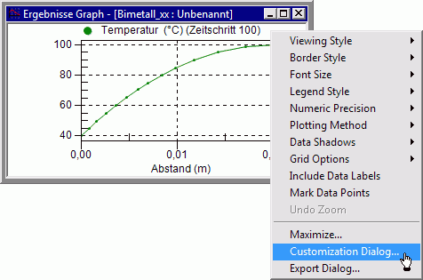 Datei:Software FEM - Tutorial - Feldkopplung - MP - Thermo-Bimetall - Transient Pfadplot Kontextmenue.gif
