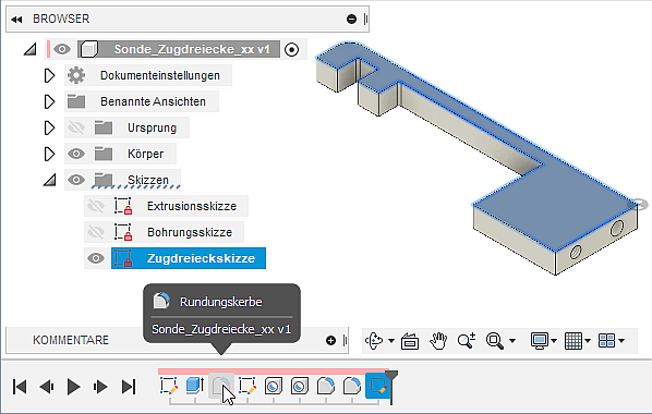 Datei:Software FEM - Tutorial - Formoptimierung - Methode der Zugdreiecke - Fusion - Konstruktionsskizze.gif