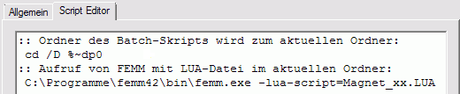 Software FEM - Tutorial - Magnetfeld - optiy bat-script-edit.gif