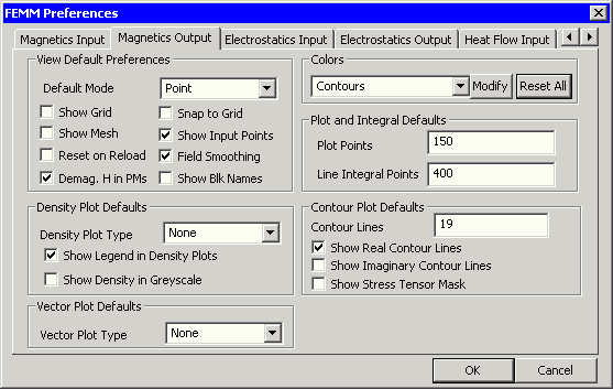 Software FEM - Tutorial - Magnetfeld - preferences magnout default.gif