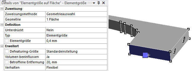 Software FEM - Tutorial - Topologie-Optimierung Ansys-Netz-Elementgoesse.gif