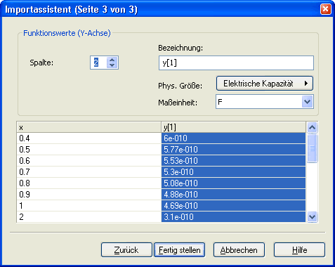 Software SimX - Einfuehrung - Elektro-Chaos - C-Diode - Kennlinie-Textdatei Importassi 03.gif
