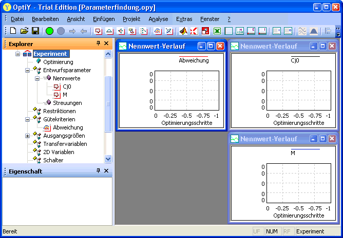 Software SimX - Einfuehrung - Elektro-Chaos - C-Diode - ParmIdent - Visulisierung in OptiY.gif