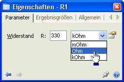 Software SimX - Einfuehrung - Elektro-Chaos - Oszillator-R in Ohm.gif