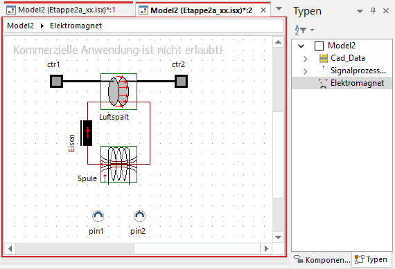 Datei:Software SimX - Nadelantrieb - Wirkprinzip - Magnet-Compound Strukturansicht el-Pin platziert.gif