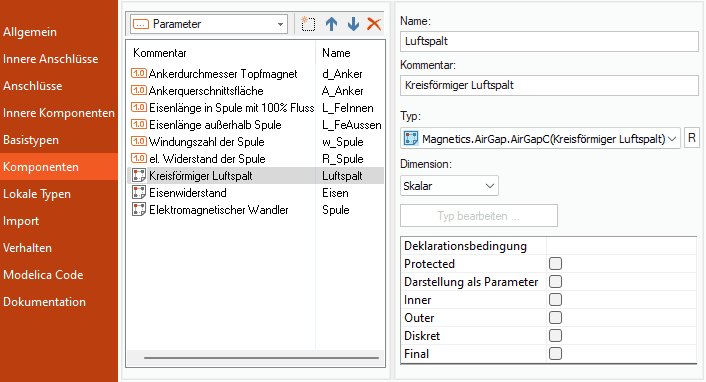 Datei:Software SimX - Nadelantrieb - Wirkprinzip - Magnet-Compound TypeDesigner Komponenten Parameter.gif