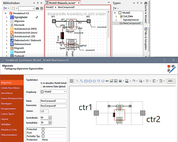 Datei:Software SimX - Nadelantrieb - Wirkprinzip - Magnet-Compound TypeDesigner nach Start.gif