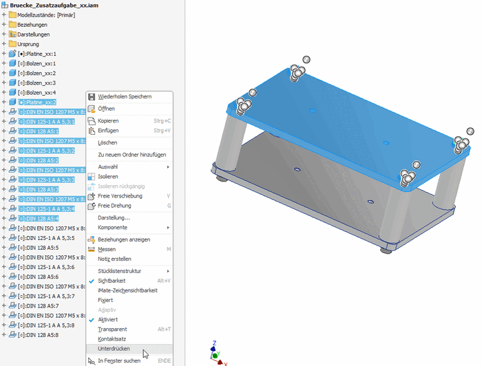 Software: CAD - Tutorial - Baugruppe - Zusammenbau - Zukaufteile ...