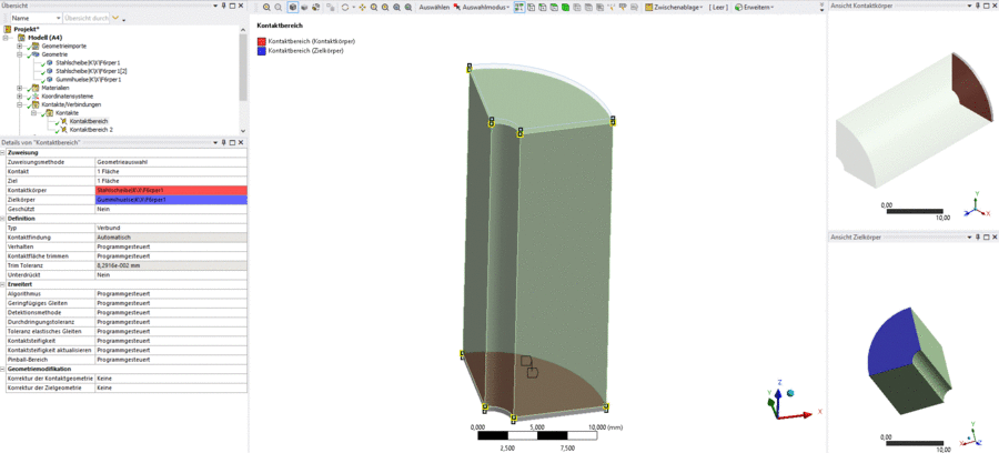 Software FEM - Tutorial - 3D-Mechanik - Ansys - FEM-Import - Kontakt.gif